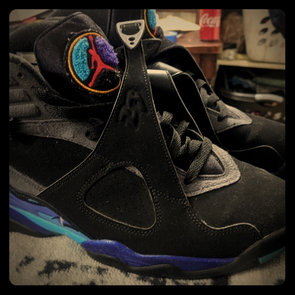 Jordans retro 8 "aquas" size 11